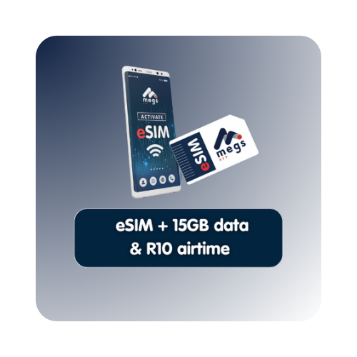 eSIM + 15GB Data (30 days) + R10 airtime