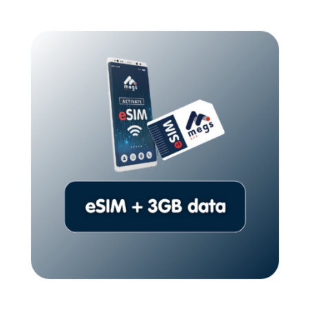 eSIM + 3GB Data (7-Days)